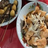 Bubur Ayam + Sate Ati/Ampela/Usus/Telor