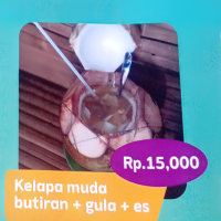 Kelapa Muda Butiran + gula