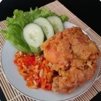 AYAM GEPREK + NASI