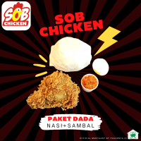 Paket Nasi Ayam Dada + Sambal Geprek