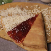 Crepes Strawberry keju susu