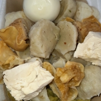Siomay paket komplit + Telor