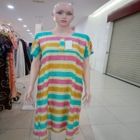 Daster motif Garis warna