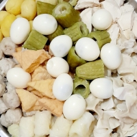 Siomay Campur + Telor 