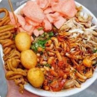 Bubur Ayam Spesial ( Sate Telur Puyuh + Sate Usus )