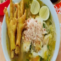 Soto Ayam Lamongan + Ceker + Nasi