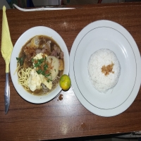 Soto mie+nasi