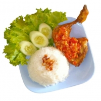 Nasi + Ayam Penyet