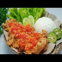 Ayam Geprek + Nasi