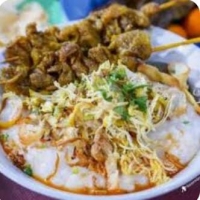 Bubur Ayam Spesial ( Sate Ati + Sate Ampela )