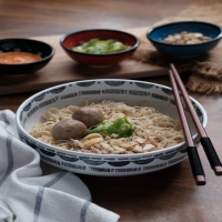Mie Yamin Asin Bakso