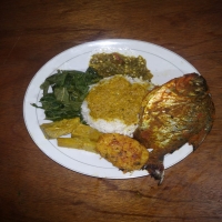 NASI IKAN BAKAR BAWAL + PERKEDEL