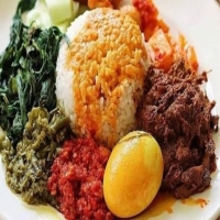 NASI RAMES RENDANG DAGING SAPI