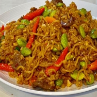 Nasi goreng mawut pete 