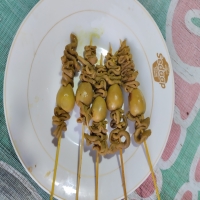 Sate Usus + Telor Puyuh